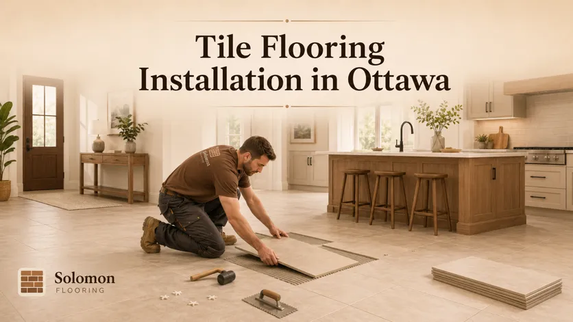 Tile flooring installation in Ottawa
